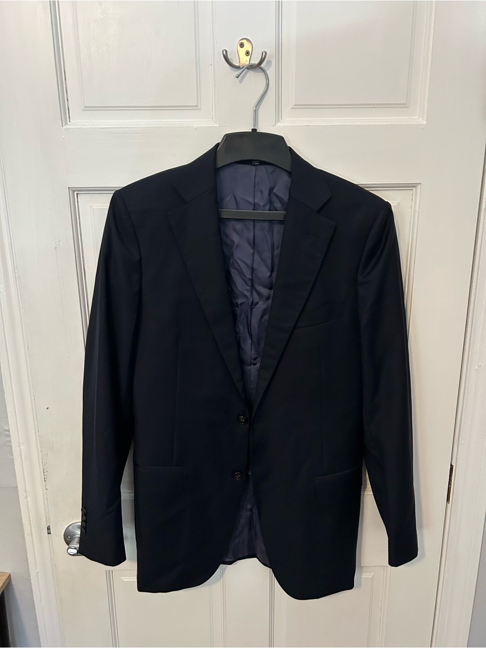 Suitsupply Vitale Barberis Super 110s Wool Men's Dark Navy Two-Button Blazer